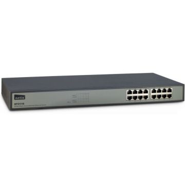 Inter-Tech Switch 48,3cm ST3116 16 Port Fast Ethernet