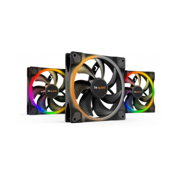 be quiet! Light Wings 120mm PWM High-Speed Triple Pack Black - Ventilator