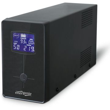 gembird USV met USB en LCD-Display, 3000 VA, zwart