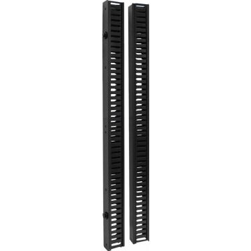 Eaton Tripp Lite Series Rack Enclosure Cabinet 6ft VRT Cable Manager Dbl Finger Duct - Rekkabelbeheergoot met kap