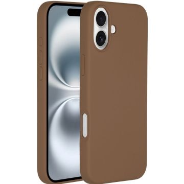 Accezz Liquid Silicone Backcover met MagSafe iPhone 16 Plus - Light Brown