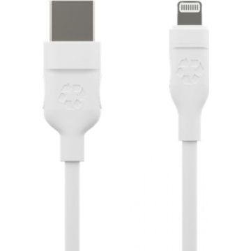 dbramante1928 Re‑Charge – USB‑A naar MFi Lightning kabel – 2,5 m lengte – wit