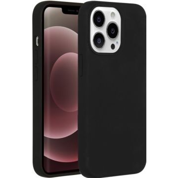 Accezz Liquid Silicone Backcover met MagSafe iPhone 13 Pro Max - Black