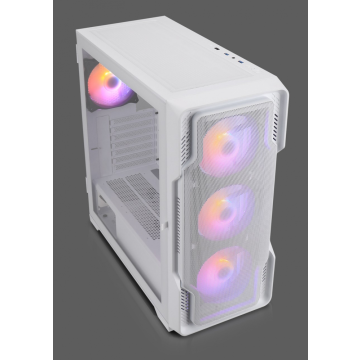 Behuizing Nanoxia MIDI DS-9 ARGB Airflow white - USB-C