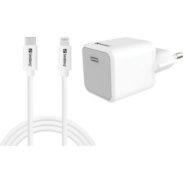 USB-C AC Charger +Lightning 1M