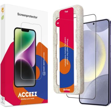 Accezz Gehard Glas Full Cover Screenprotector met applicator Samsung Galaxy S24 Plus