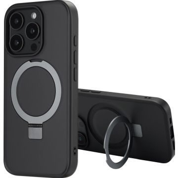 Accezz Ring Stand Backcover met MagSafe iPhone 16 Pro - Zwart