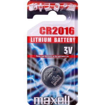 batterij Maxell 3V knoopcel CR2016 90mAh