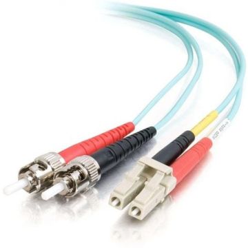 C2G LC-ST 10Gb 50/125 OM3 Duplex Multimode PVC Fiber Optic Cable (LSZH) - Netwerkkabel