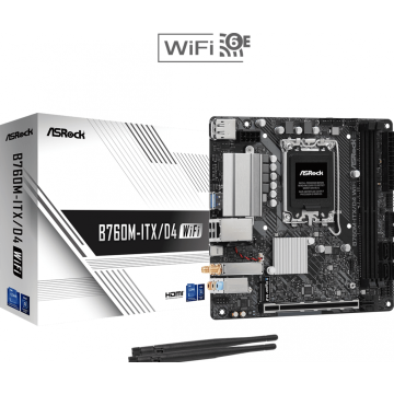 ASROCK B760M-ITX/D4 WiFi - Moederbord