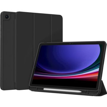 Accezz Smart Silicone Bookcase Samsung Galaxy Tab A9 8.7 inch - Zwart