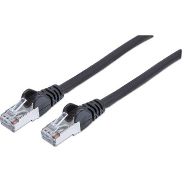 Intellinet Patchkabel Cat6A CU S/FTP LSOH 0.50m zwart