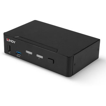 Lindy 2 Port DisplayPort 1.4 USB 3.0 KWM switch
