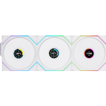 Lian Li UNI FAN TL Wireless ARGB LCD White 3-IN-1 - Ventilator