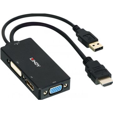 Lindy Converter HDMI an DP/DVI/VGA Multi