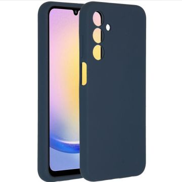 Accezz Liquid Silicone Backcover Samsung Galaxy A25 (5G) - Donkerblauw