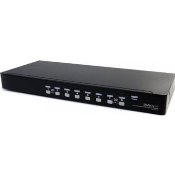 StarTech.com 8-poort Rack USB VGA KVM-switch met Audio (inclusief Audiokabels) - KVM  audioschakelaar