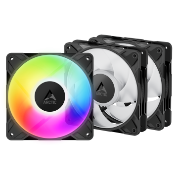 Arctic P12 Pro Reverse A-RGB Black 3-pack - Ventilator