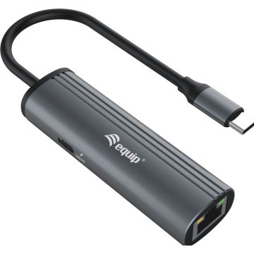 Equip Adapter USB-C -> RJ45 10/100/1000 +PD Adapter 0.15m gr
