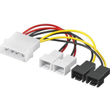 goobay 4P-2x 3P 12V, 2x 3P 5V