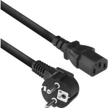 230V Connection Cable CEE7/7 male (angled) - C13 2.0 Meter