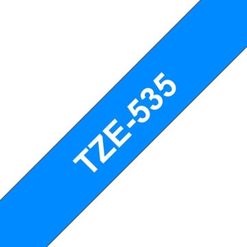 Brother TZe-535 - Wit op blauw