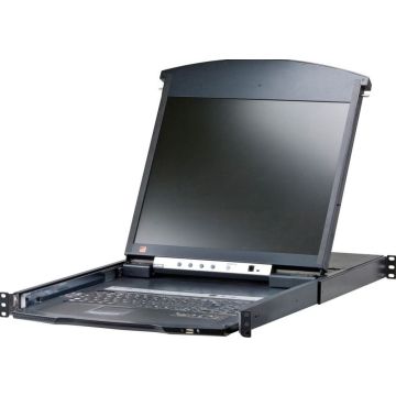 8-Port 17i LCD Cat5e/6 KVM Over IP Switch (Dual Rail)-French Keyboard AZERTY FR