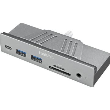 LogiLink USB-C HUB voor iMac Pro Aluminium, USB 3.2 Gen 1x1