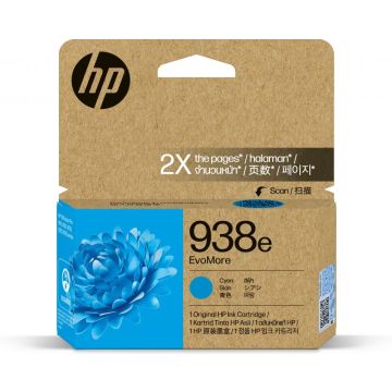 HP 938e EvoMore - Cyaan