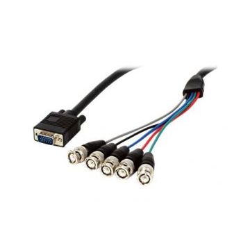 StarTech.com 6 ft  1,8 m Coax HD15 VGA naar 5 BNC monitor kabel – MM - VGA-kabel