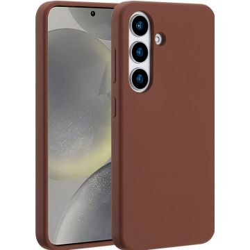 Accezz Liquid Silicone Backcover met MagSafe Samsung Galaxy S25 - New Tea Brown