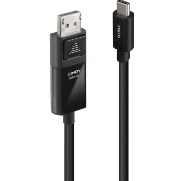 Lindy 2m USB Type C an DP 4K60 Adapterkabel met HDR