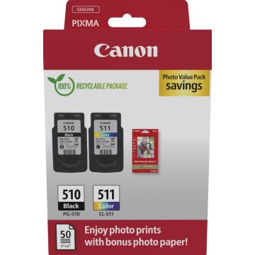 Canon PG-510CL-511 Photo Paper Value Pack - 2