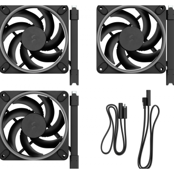 Fractal Design Momentum 12 RGB Black 3-pack - Ventilator