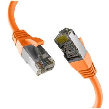 EFB CAT8.1 ORANGE 1m RJ45 PATCHKABEL S/FTP PIMF