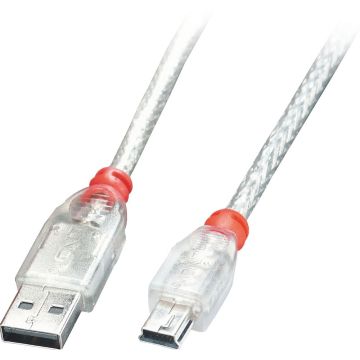 Lindy USB 2.0 Kabel Type A/Mini-B M/M 0.5m