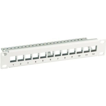 EFB 10"" verdelerfeld 12x Keystone, grijs