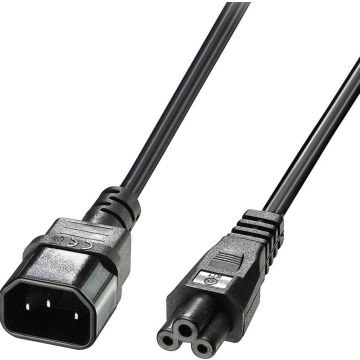 LINDY 5m IEC C14 To IEC C5 Cloverleaf Extension Cable