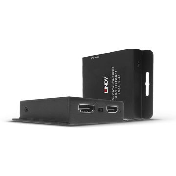 Lindy 70m Cat.6 HDMI 10.2G & IR Extender met PoC & Loop Out