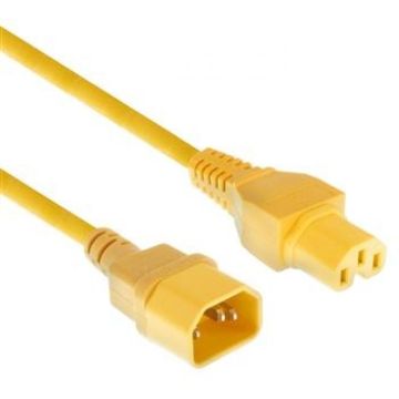 POWERCORD C14-C15 YL 2.00M. 1 stk
