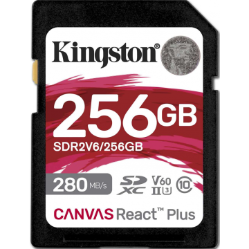 Kingston Canvas React Plus V60 256GB - Flashgeheugenkaart