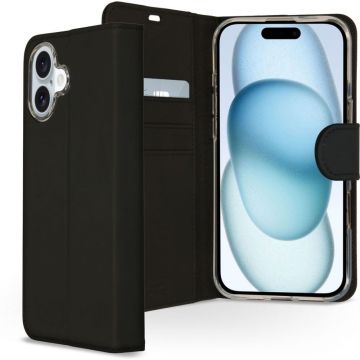 Accezz Wallet Softcase Bookcase iPhone 16 Plus - Zwart