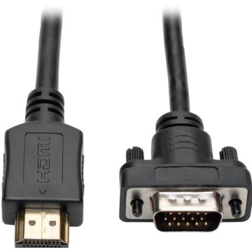 Eaton Tripp Lite Series HDMI to VGA Active Adapter Cable (HDMI to Low-Profile HD15 MM), 6 ft. (1.8 m) - Adapterkabel