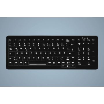 Hygiene Backlit Compact Keyboard with US