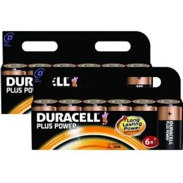 Duracell BUN0034A, Wegwerpbatterij, D, Alkaline, 1,5 V, 12 stuk(s), Zwart, Oranje