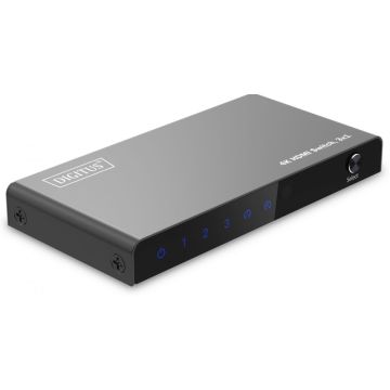 DIGITUS HDMI Switch, 4x1 4K/60Hz HDCP 2.3
