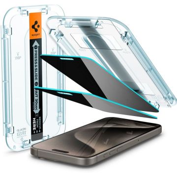 Spigen GLAS.tR EZ Fit - Schermbeschermer voor mobiele telefoon