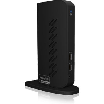NB ACC ICY BOX Docking DK2252AC USB-A Black 6xUSB3.0, 2x HDMI, 2x DP, 1x GigabitLAN, 12-in-1