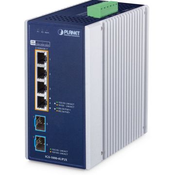 Planet Industrial 4-Port PoE++ Switch IGS-1000-4UP2X