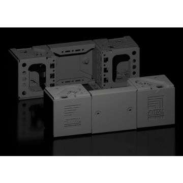 Rittal VX socket-Eckstück met Blende, voor/hinten, H: 100